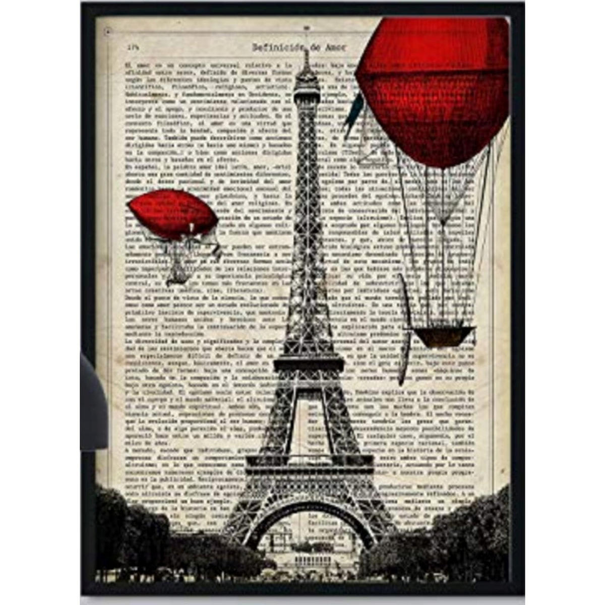 POSTER Paris Eiffelturm 30X40cm Rahmenlos - Klar, Papier (30/5/40cm) - Nacnic