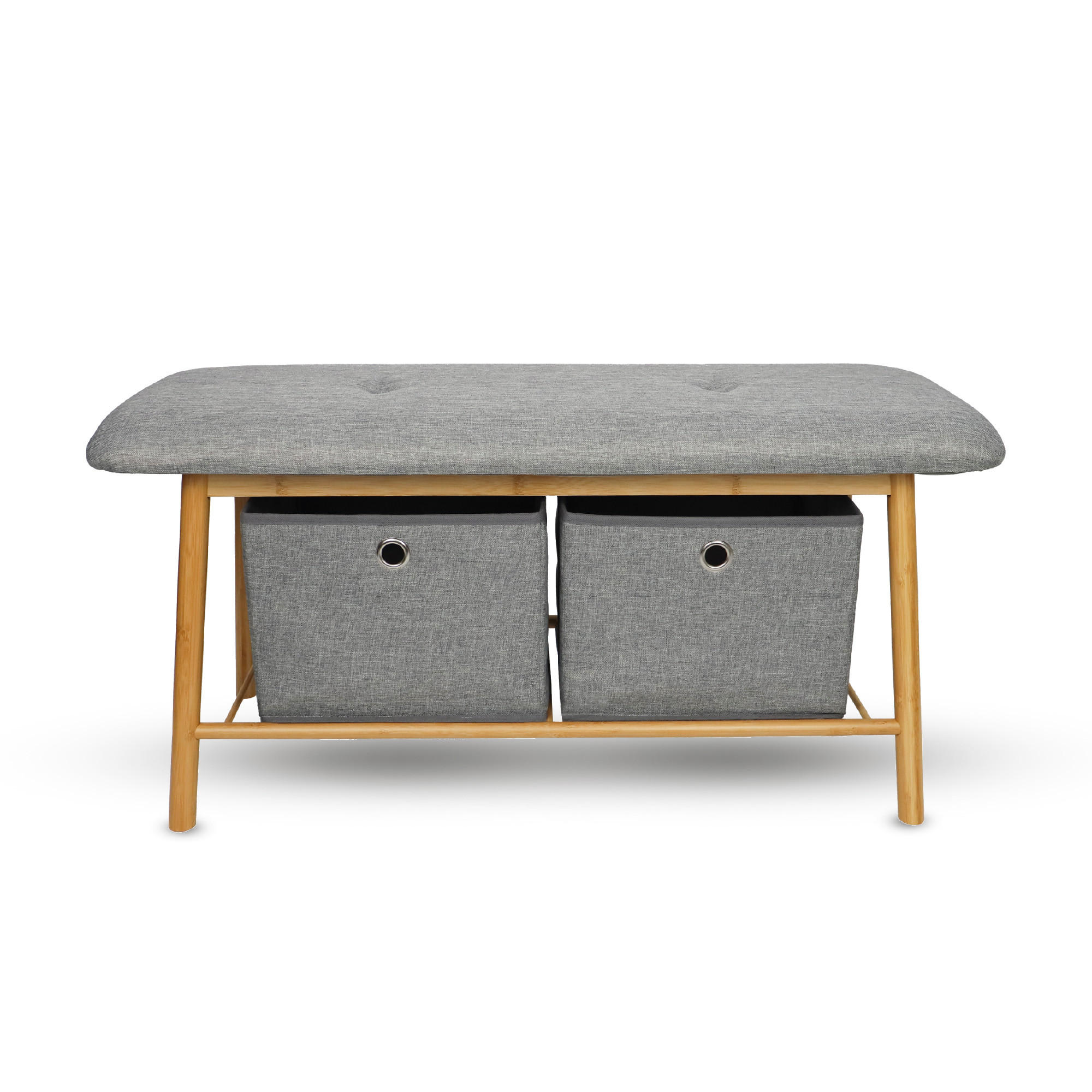 XXXLutz Sitzbank Grau 34x45x90 cm