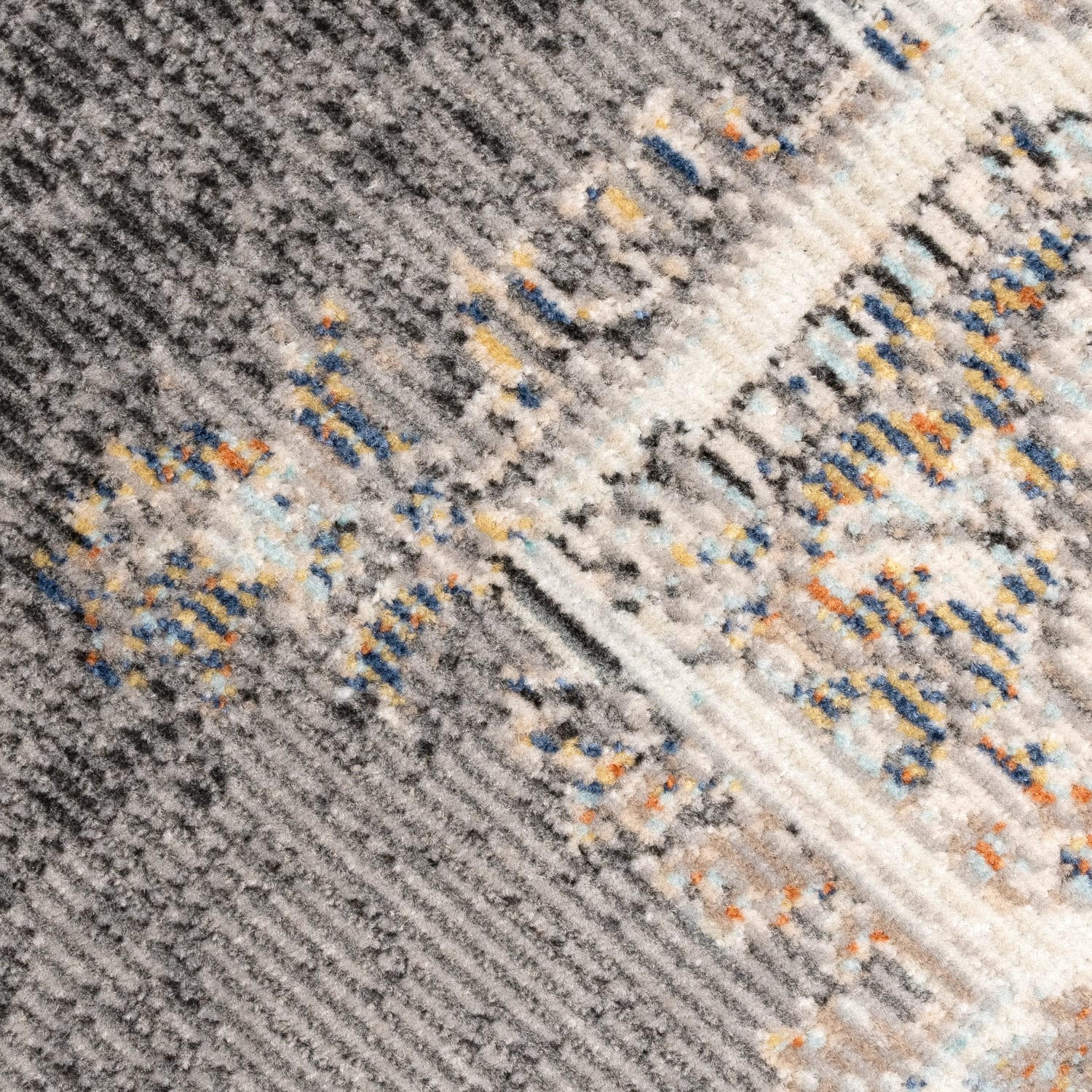 TEPPICH Outdoor Orientalisch Vintage Balkon, Terrasse schmutzabweisend Grau Läufer 80x150 - Grau, Textil (80/150cm) - KADIMA DESIGN