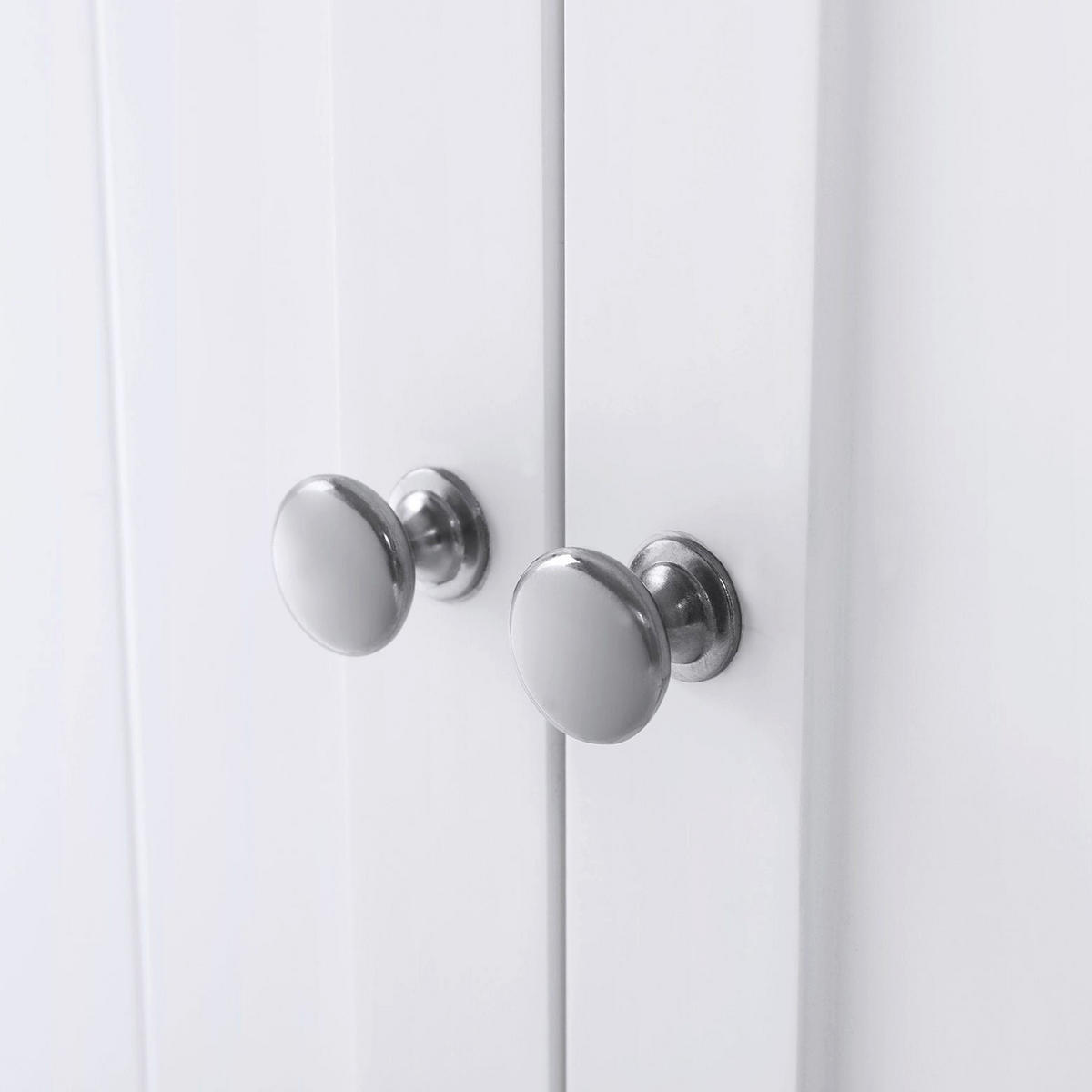 BADEZIMMERSCHRANK - Weiß, Holzwerkstoff (30/80/60cm) - Hansiro