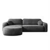 Eckcouch VENUS II mit Bettkasten, Coral 80 - Dunkelgrau, Textil (275/178cm) - Lookway