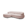 ECKSOFA WESPER S - Eckcouch Mit Elektrischer Sitzverstellung, L-förmig, Freistehend, Relaxfunktion, 183x284x79cm Linke, Puderrosa - Hellrosa, Holz/Textil (113/284cm) - DomoHome