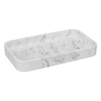 TABLETT Lea in Marmor-Optik, Polyresin, Marmorgrau, 19 x 11.3 cm - Grau, Kunststoff (11.3/2.5/19.2cm) - 5five Simply Smart