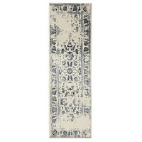 VINTAGE-LÄUFER Suki 80/240 cm - Blau/Creme, Kunststoff (80/240cm) - benuta