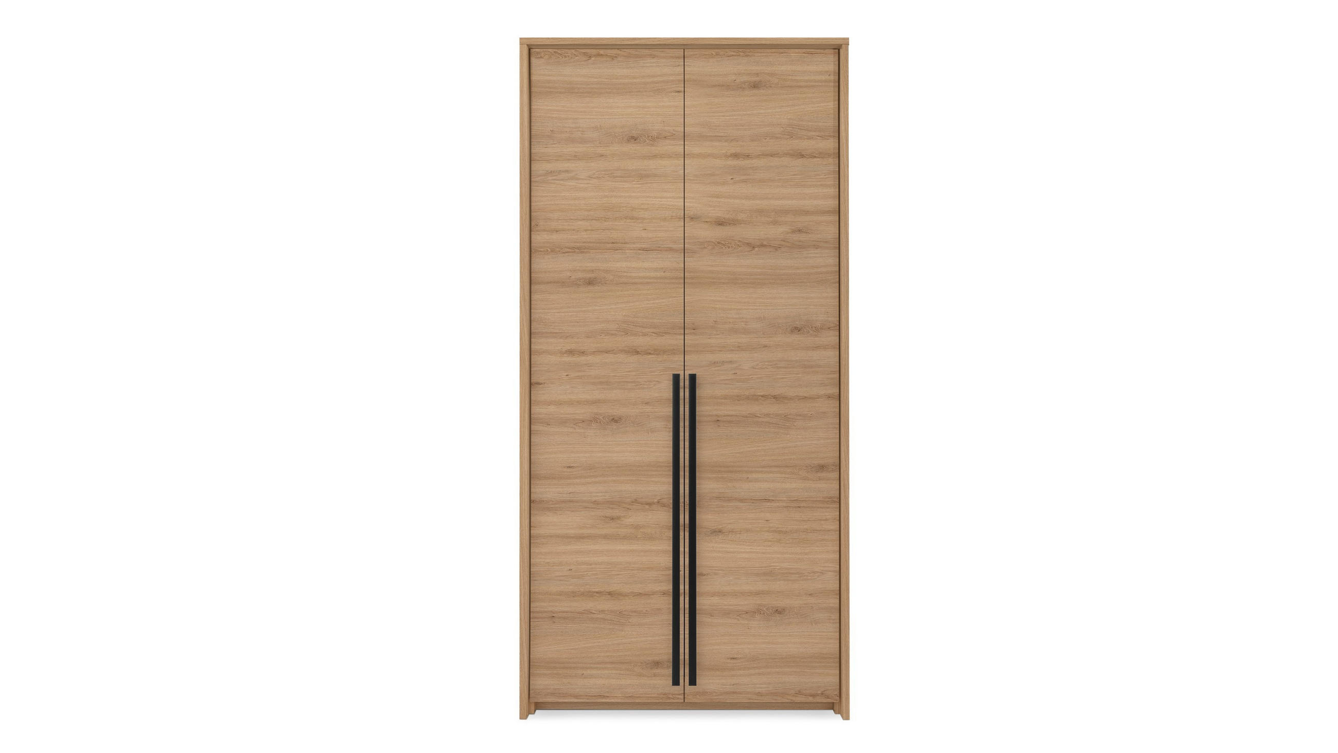 DREHTÜRENSCHRANK AZIR 105/217/65 cm 2-türig Eichefarben - Eichefarben, Holzwerkstoff (105/217/65cm) - MASSENO