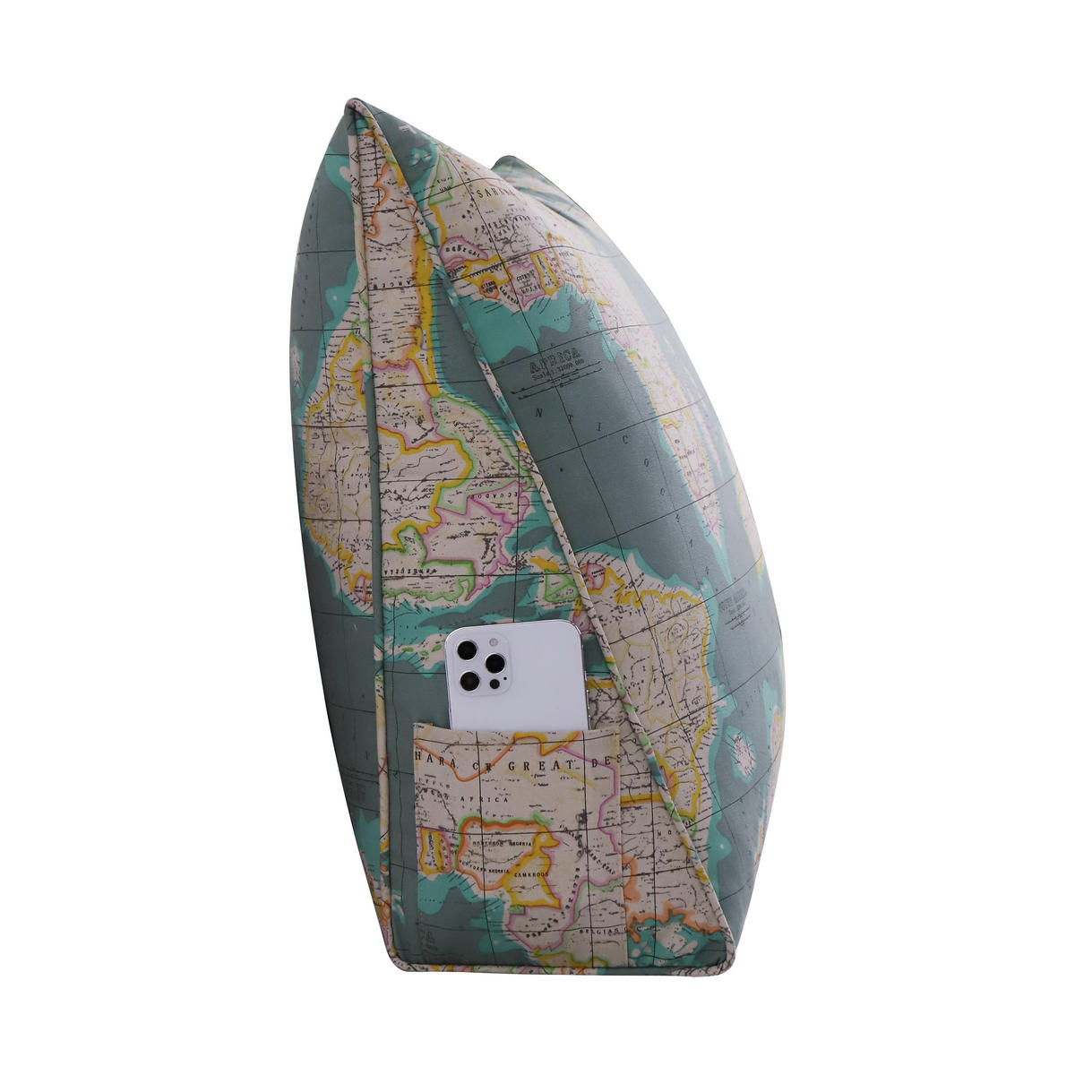 RÜCKENKISSEN zum Lesen Grün 60 cm - Grün, Textil (50/60cm) - Vercart