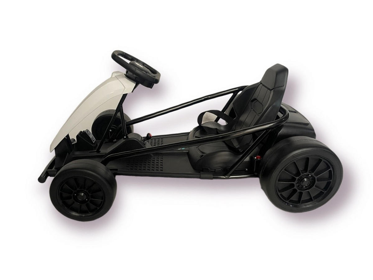 KINDER ELEKTROQUAD Go-Kart weiß - Weiß, Kunststoff (110/77/54cm) - TPFLiving