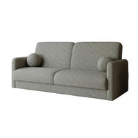 SOFA CLASSY 214cm breit in Boucle Hellgrau - Hellgrau, Holz/Holzwerkstoff (214/93/100cm) - Deine Möbel 24