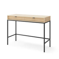 KONSOLENTISCH NANAIMO TOA1 Profilierte Fronten Eiche Vicenza Eiche Vicenza - Eiche Artisan, Holzwerkstoff (50/104/77cm) - Komodee
