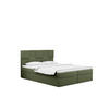 BOXBETT mit Bettkasten und Matratze CLARA Stoff Velvet Olive 200x200 cm H3-Bonell - Olivgrün, Holz/Textil (200/200cm) - Kaiser Möbel