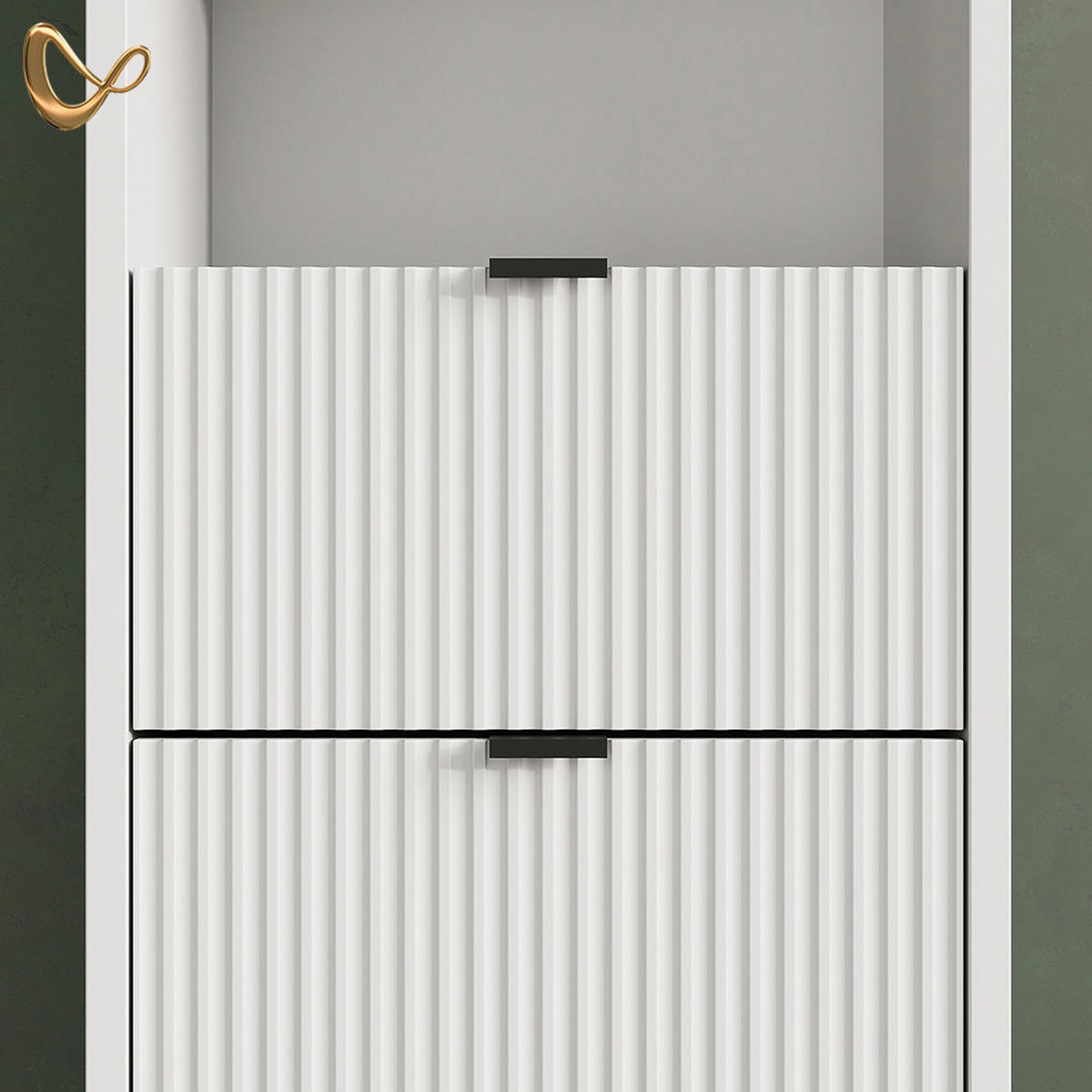 BADMÖBEL-SET ATERNO Weiß 3 Teile, mit Hochschrank - Weiß, Holzwerkstoff (70/63/45cm) - Livinity®
