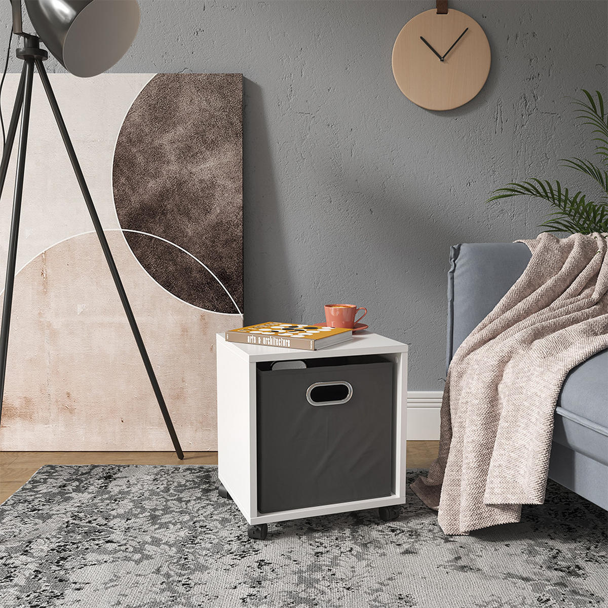 KONFERENČNÍ STŮL Bílá - bílá, kompozitní dřevo (30.8/36.8/42.4cm) - Vicco