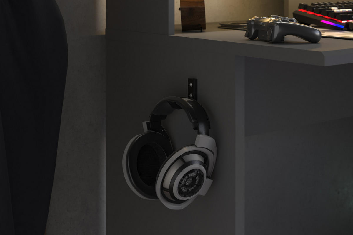 GAMINGTISCH schwarz, grau 229 cm, Gamer Eckchreibtisch inklusive LED mit Farbwechsel - Schwarz/Grau, Holzwerkstoff/Kunststoff (60/229/95cm) - Parisot Meuble