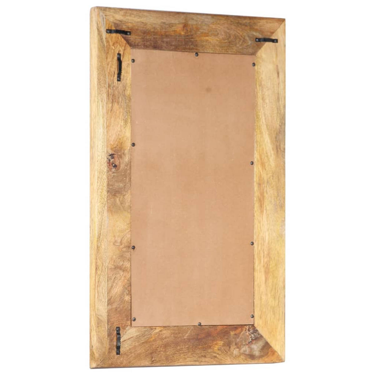 SPIEGEL Handgeschnitzt 80x50x2,6 cm Massivholz Mango - Braun, Holz (50/50/80cm) - furnicato