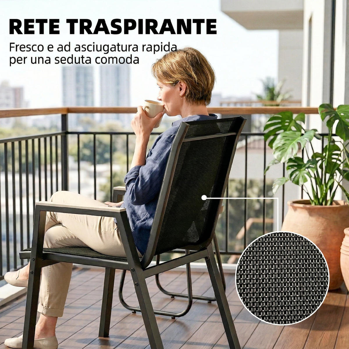 GARTEN-BEISTELLTISCHSET Schwarz 3 Stück - Schwarz, Metall (70/55/90cm) - GiPP