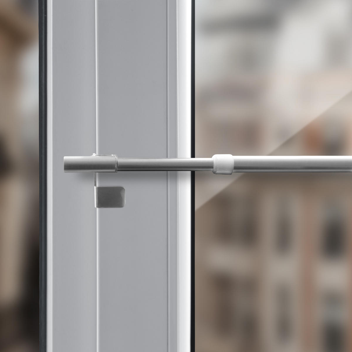 KLEMMSTANGE ausdrehbar/ausziehbar Ø8/10mm ( Silber Fit ) 80-100 cm - Silberfarben, Metall (1/1/100cm) - Bestlivings