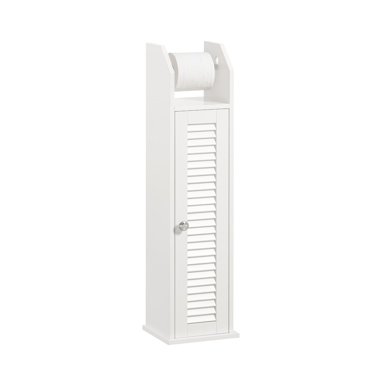 TOILETTENROLLENHALTER Weiß - Weiß, Holzwerkstoff (20/79/19cm) - SoBuy
