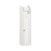TOILETTENROLLENHALTER Weiß - Weiß, Holzwerkstoff (20/79/19cm) - SoBuy