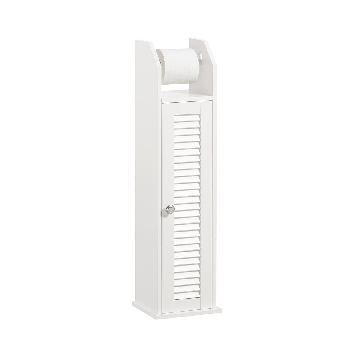 TOILETTENROLLENHALTER Weiß - Weiß, Holzwerkstoff (20/79/19cm) - SoBuy