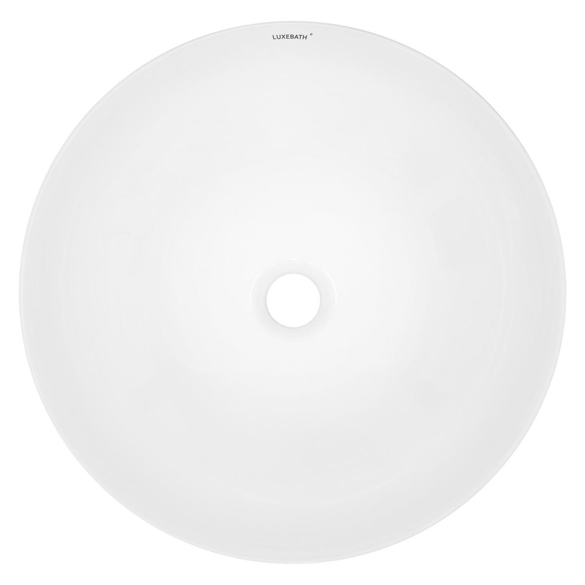 WASCHBECKEN - Weiß, Keramik (40/13.5/40cm) - LuxeBath