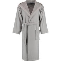 BADEMANTEL UNISEX KAPUZE FACE & BODY KIESEL - 85 - Grau, Textil (Lnull) - Rhomtuft