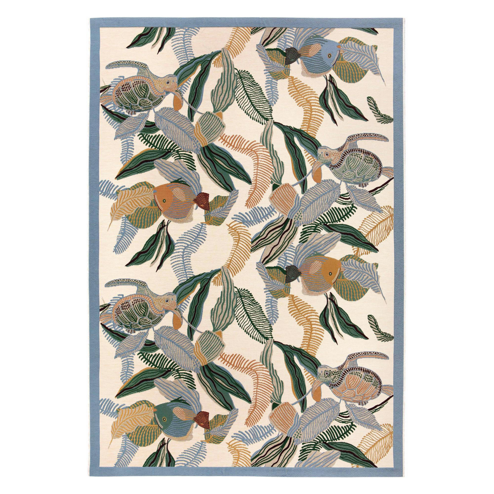 OUTDOOR-TEPPICH Dori lagunenblau 160 x 230 x 1 cm - Türkis, Textil (160/230cm) - Vivaraise