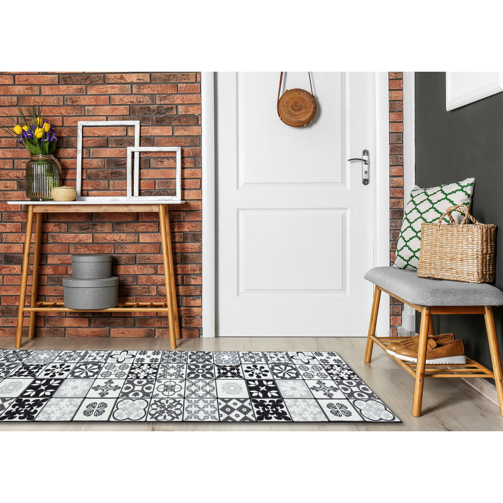 Thumbnail - rugsX Läufer, Grau, Textil, Rechteckig, 80x380 cm, Teppiche & Böden, Teppiche, Teppichläufer