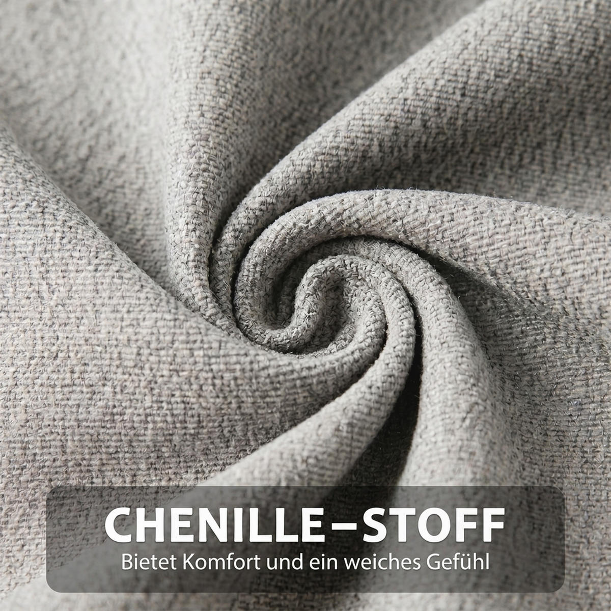 SESSEL Hellgrau 95.0/75.0/90.0 cm - Hellgrau, Textil (75/90/95cm)