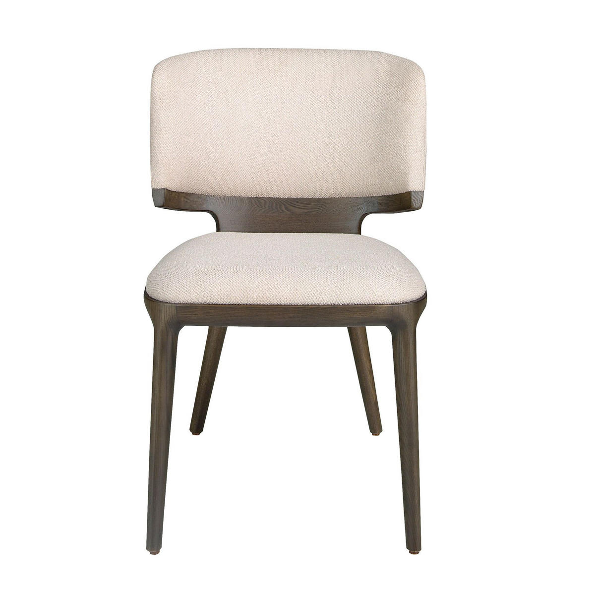 STUHL Stuhl aus hellgrauem Stoff 53/55/78 cm - Hellgrau, Textil (53/78/55cm) - ANGEL CERDA