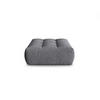 POUF Bloom aus strukturiertem Stoff grau - Grau, Textil (101/42/110cm) - Micadoni