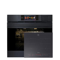 MULTIFUNKTIONS-ELEKTRO-DAMPFBACKOFEN mit Dampfreinigung 60 cm EH 6341 + KCT 6110 Induktions Kochfeld 60 cm - Grau, Metall (59.4/59.4/57.5cm) - Kaiser Küchengeräte