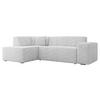 ECKSOFA Lordin Premium, Seite: Links - Silberfarben, Holz/Textil (267/205cm) - MIRJAN24