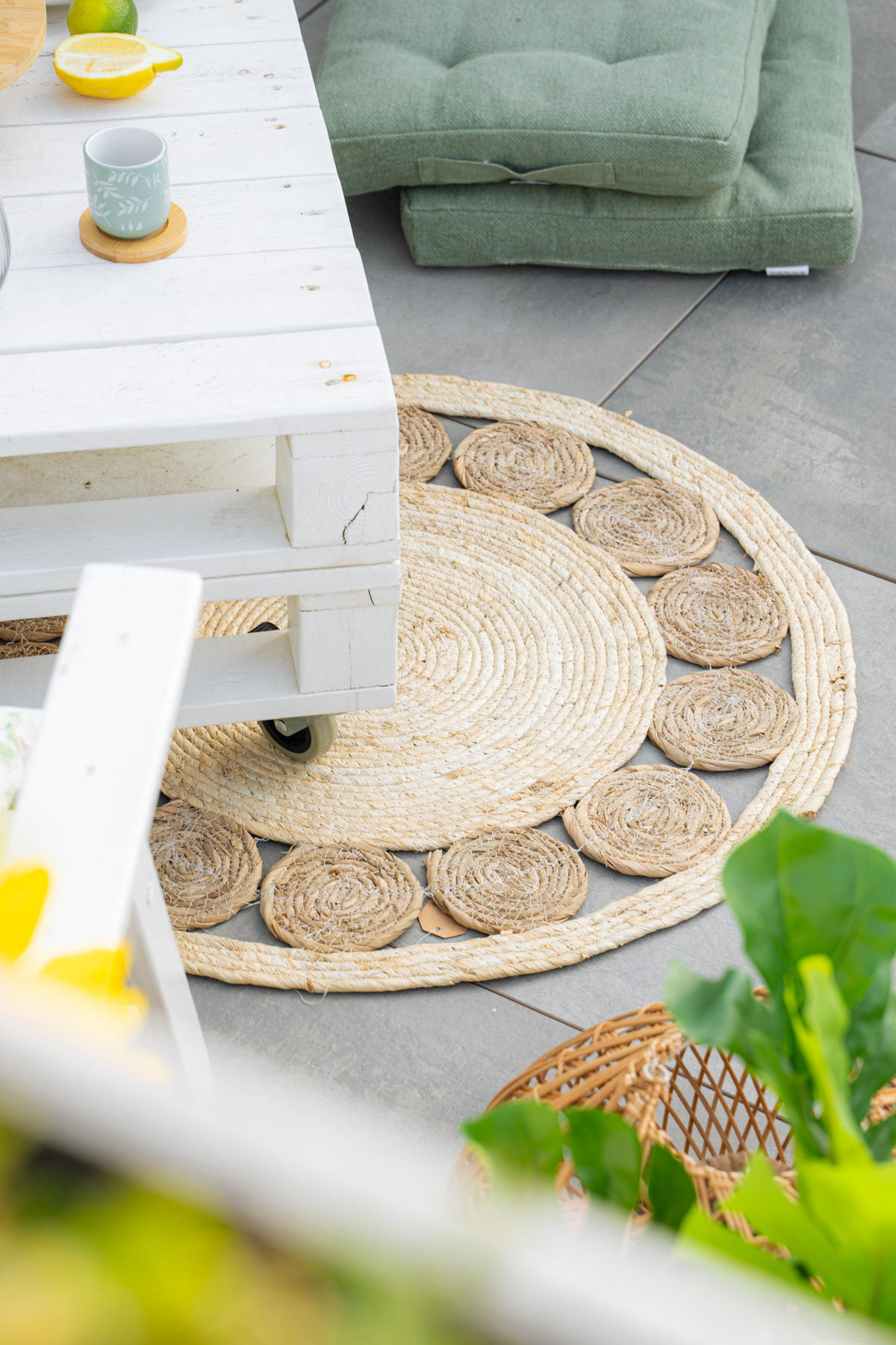 SITZKISSEN gesteppt Baumwolle 40/40 cm - Waldgrün, Naturmaterialen (40cm) - Home Styling Collection