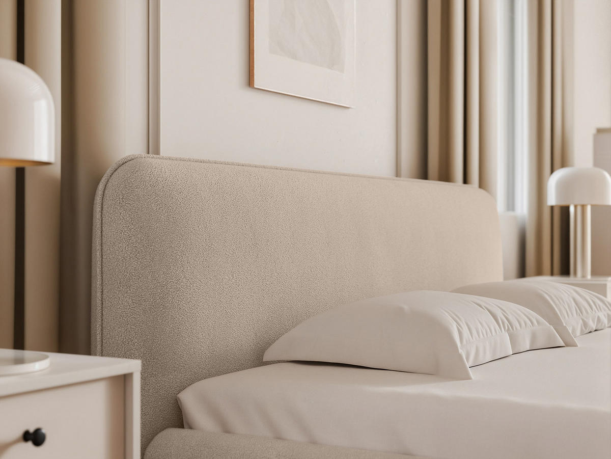 POLSTERBETT Herat 160x200 cm, Beige - Beige, Textil (200/160cm) - Fedve