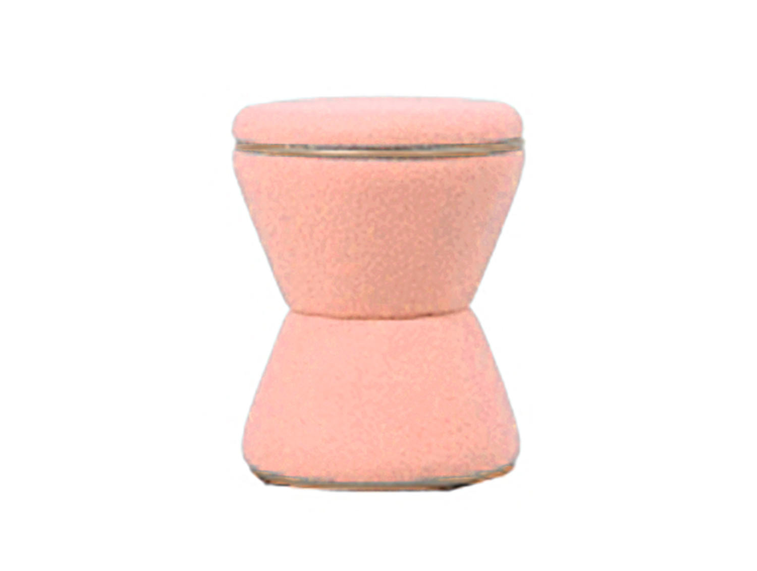 HOCKER Gustar 38.5/38.5/43 cm - Pink, Textil (38.5/43/38.5cm) - Leitmotiv