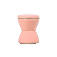 HOCKER Gustar 38.5/38.5/43 cm - Pink, Textil (38.5/43/38.5cm) - Leitmotiv