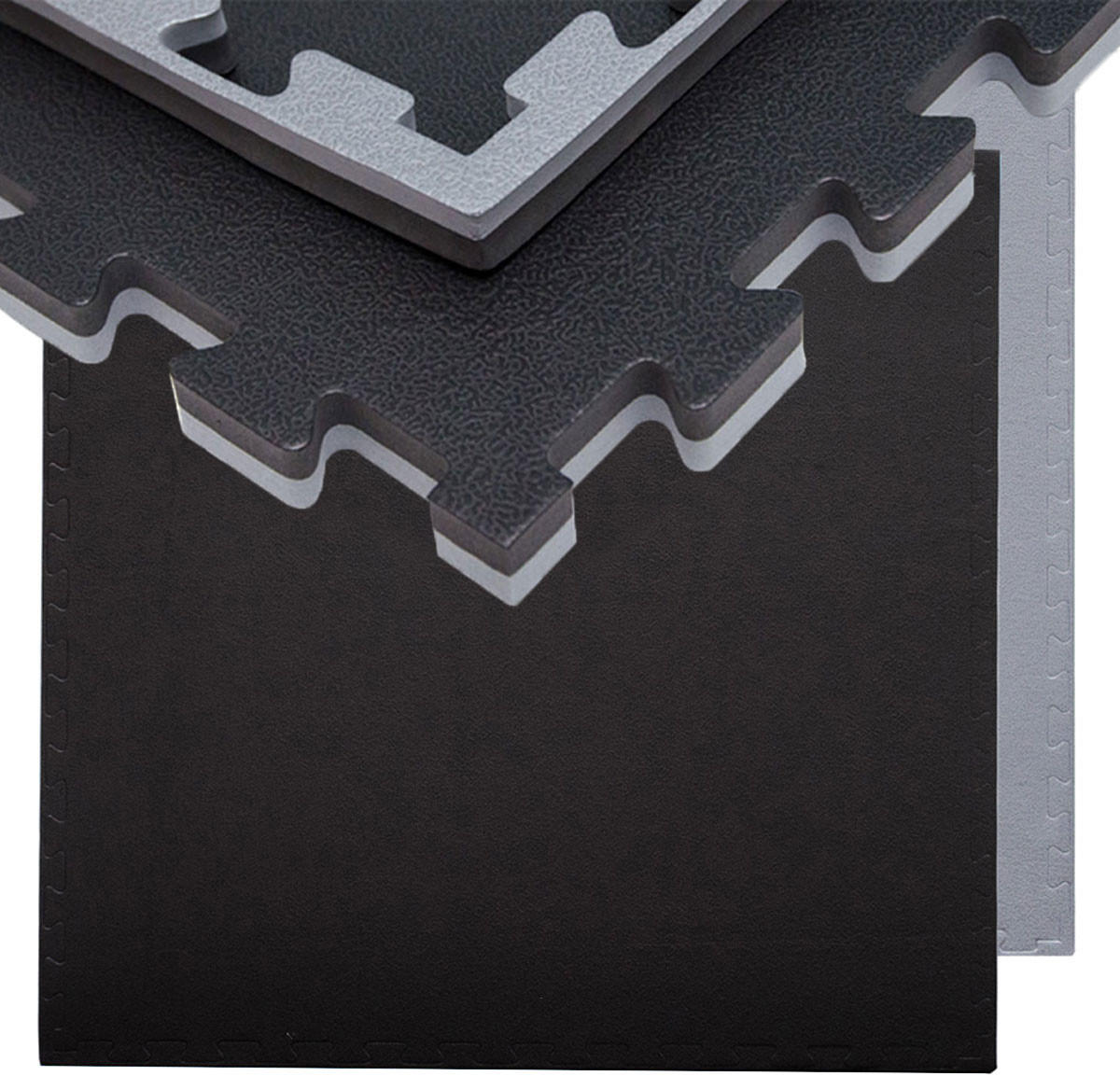 BODENSCHUTZMATTE 90x90x2 cm, Schwarz, 2er Set - Schwarz, Kunststoff (90/90cm) - eyepower