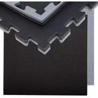 BODENSCHUTZMATTE 90x90x2 cm, Schwarz, 2er Set - Schwarz, Kunststoff (90/90cm) - eyepower