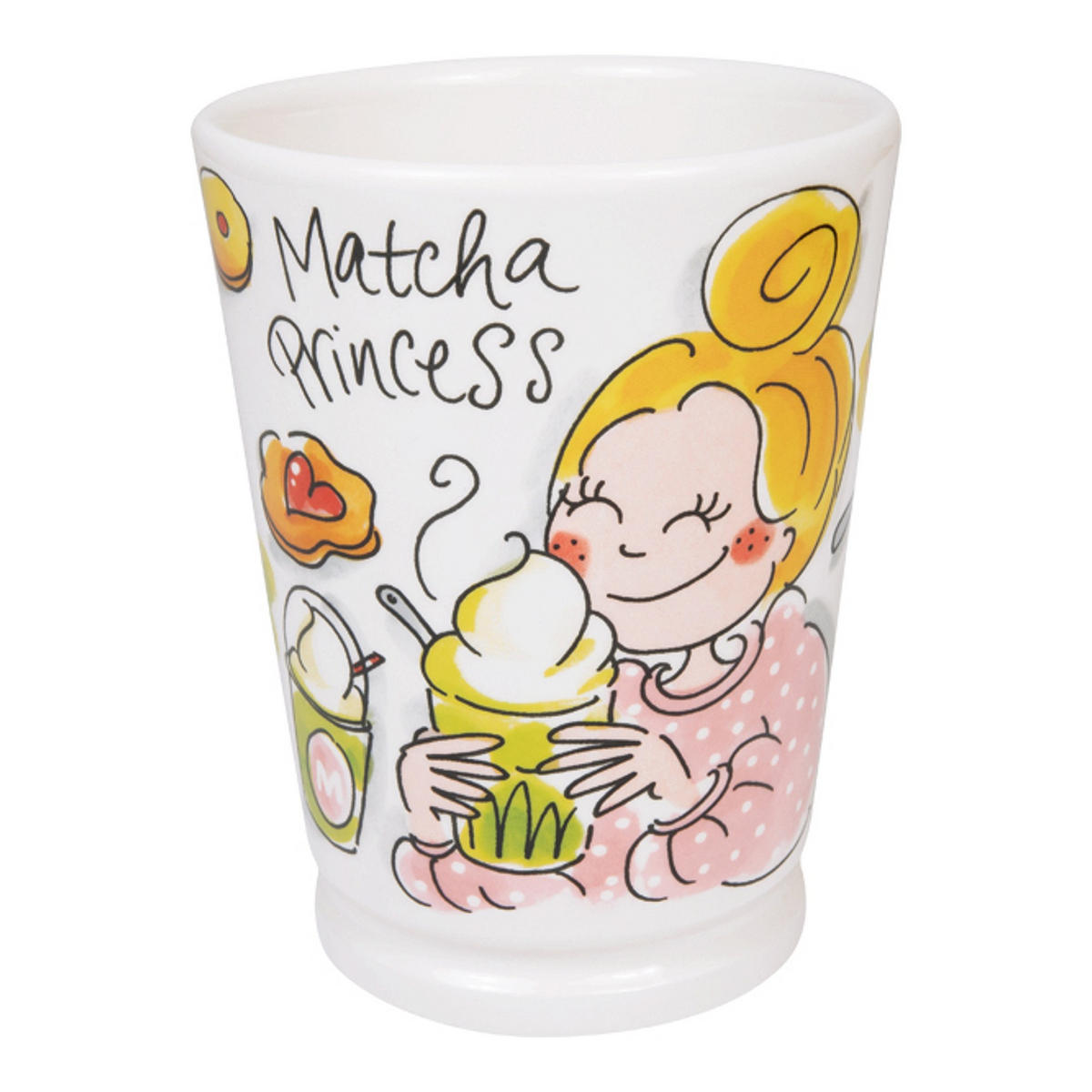 MAZAGRAN-BECHER Matcha-Prinzessin in Bunt - 500 ml - Multicolor, Keramik (0.5L) - Blond Amsterdam