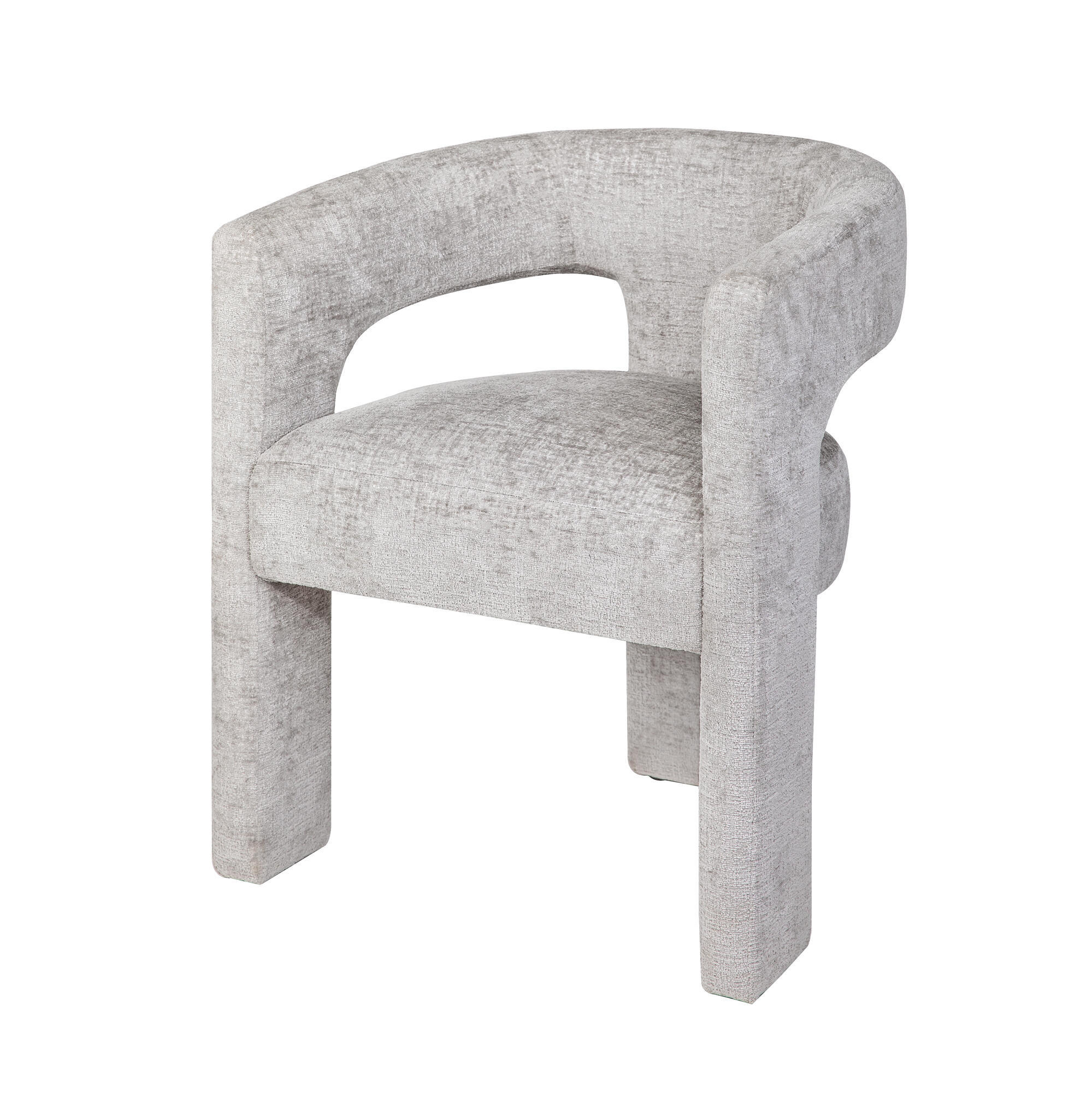 ESSZIMMERSTUHL LEITH Grau 62x58x75 cm - Grau, Textil (62/75/58cm) - FURNLUX
