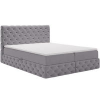 BOXBETT Canolo 140x200 Grau - Grau, Holz/Textil (140/200cm) - Graingold