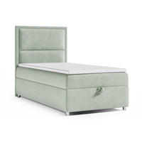 BOXBETT mit Bettkasten Trinity K-11 SINGLE Bonellfederkern inkl. Topper - Mintgrün, Holz/Holzwerkstoff (70/200cm) - Best For Home