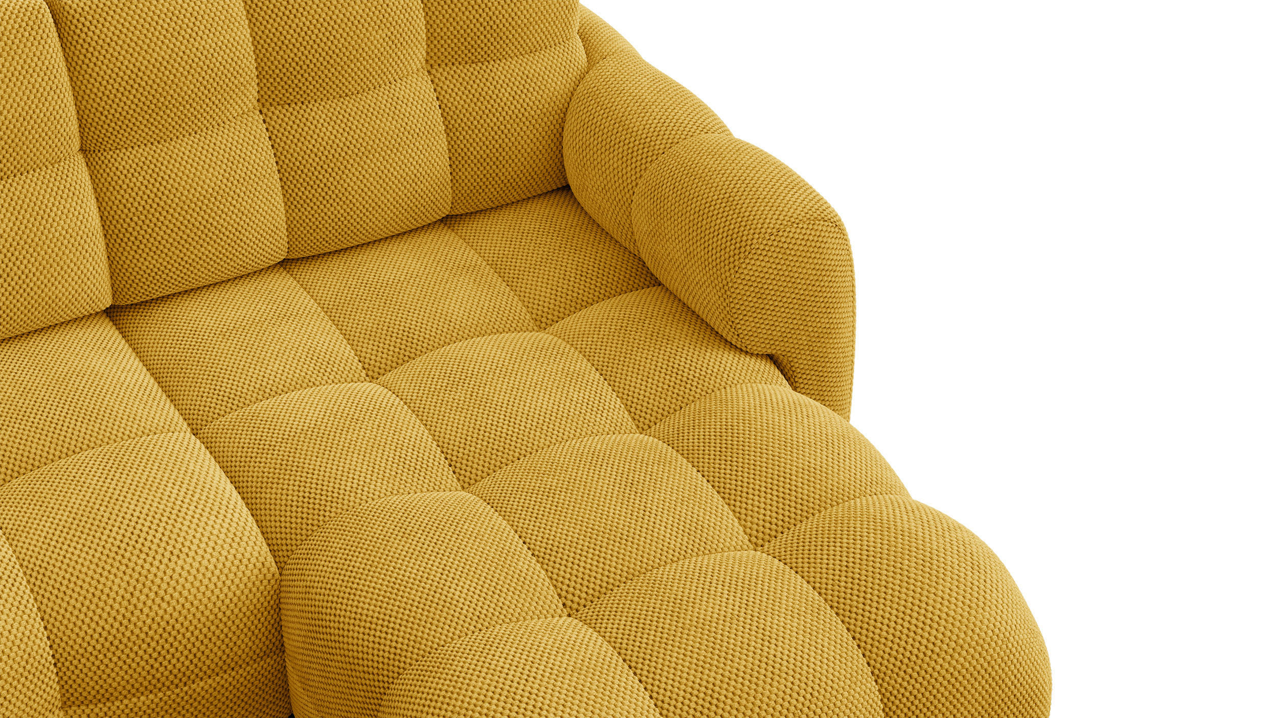 Thumbnail - Courtois Laville Ecksofa, Gelb, Textil, 3-Sitzer, 232x156 cm, Wohnzimmer, Sofas & Couches, Wohnlandschaften, Ecksofas