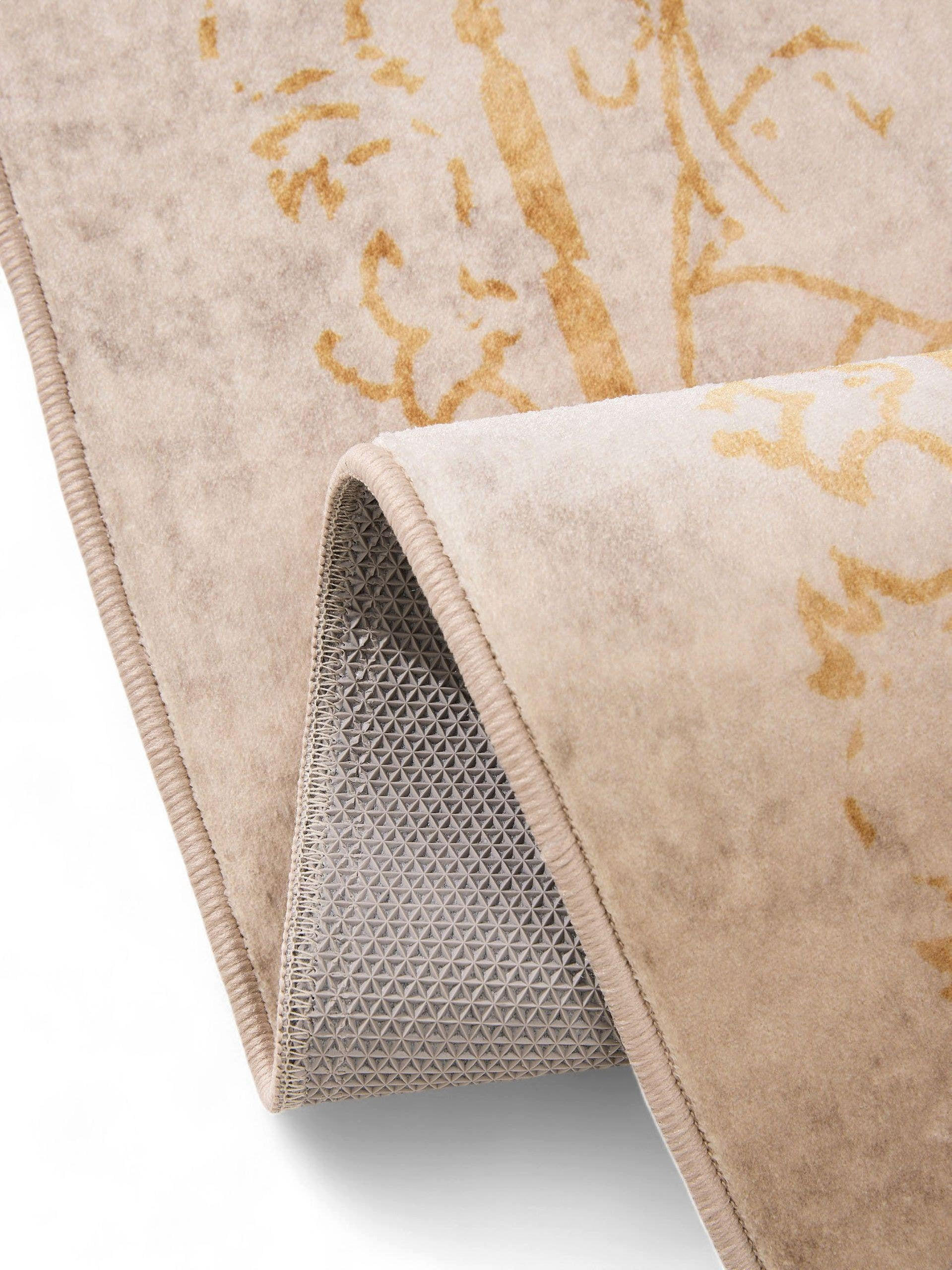 VINTAGE-TEPPICH Miray waschbar 80/150 cm - Beige/Gelb, Kunststoff (80/150cm) - benuta Nest