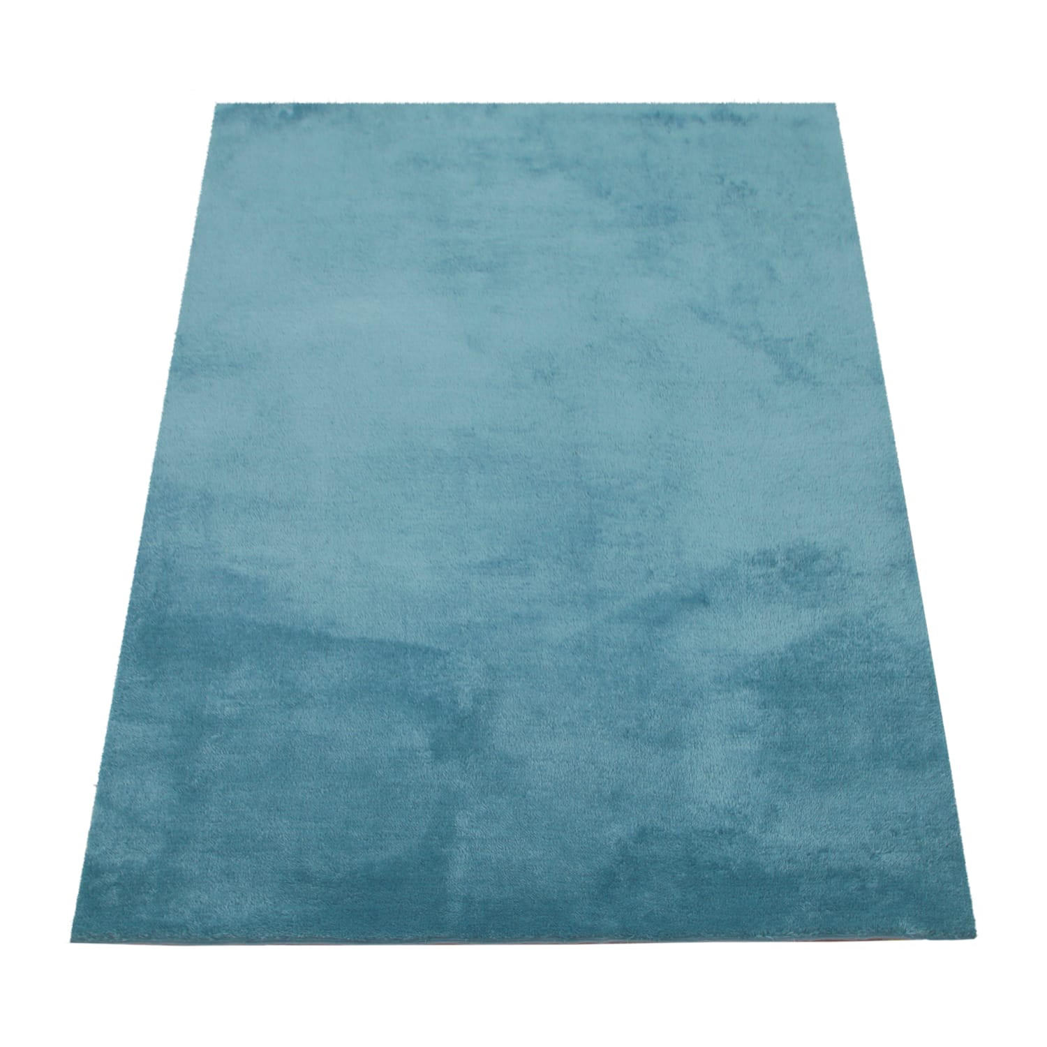 BADEMATTE 40/55 cm Kanda 360 - Türkis, Kunststoff (40/55cm) - Paco Home