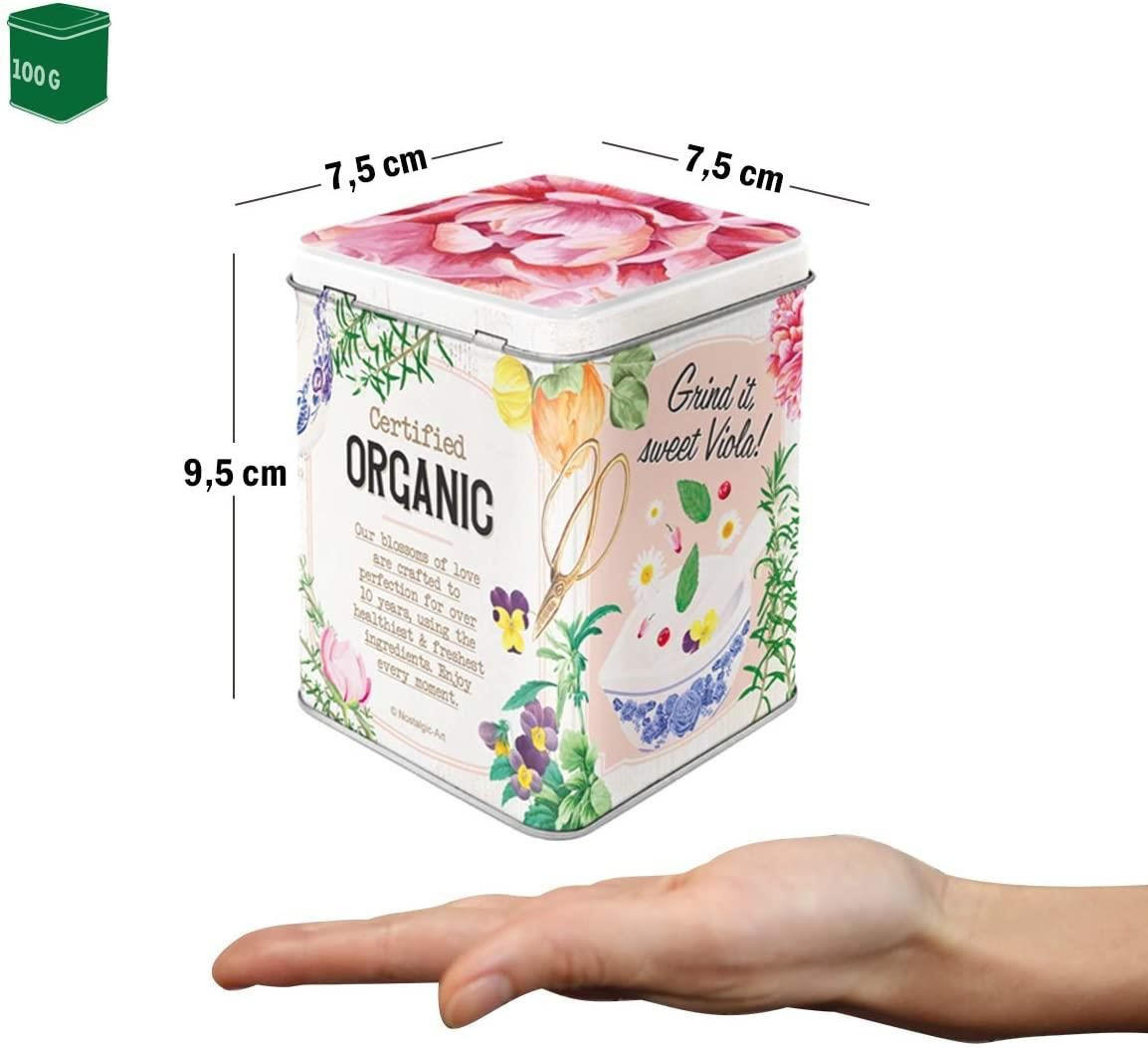 TEEDOSE Home & Country Herbal Blossom Tea - Multicolor, Metall (1/9.5cm) - Nostalgic-Art