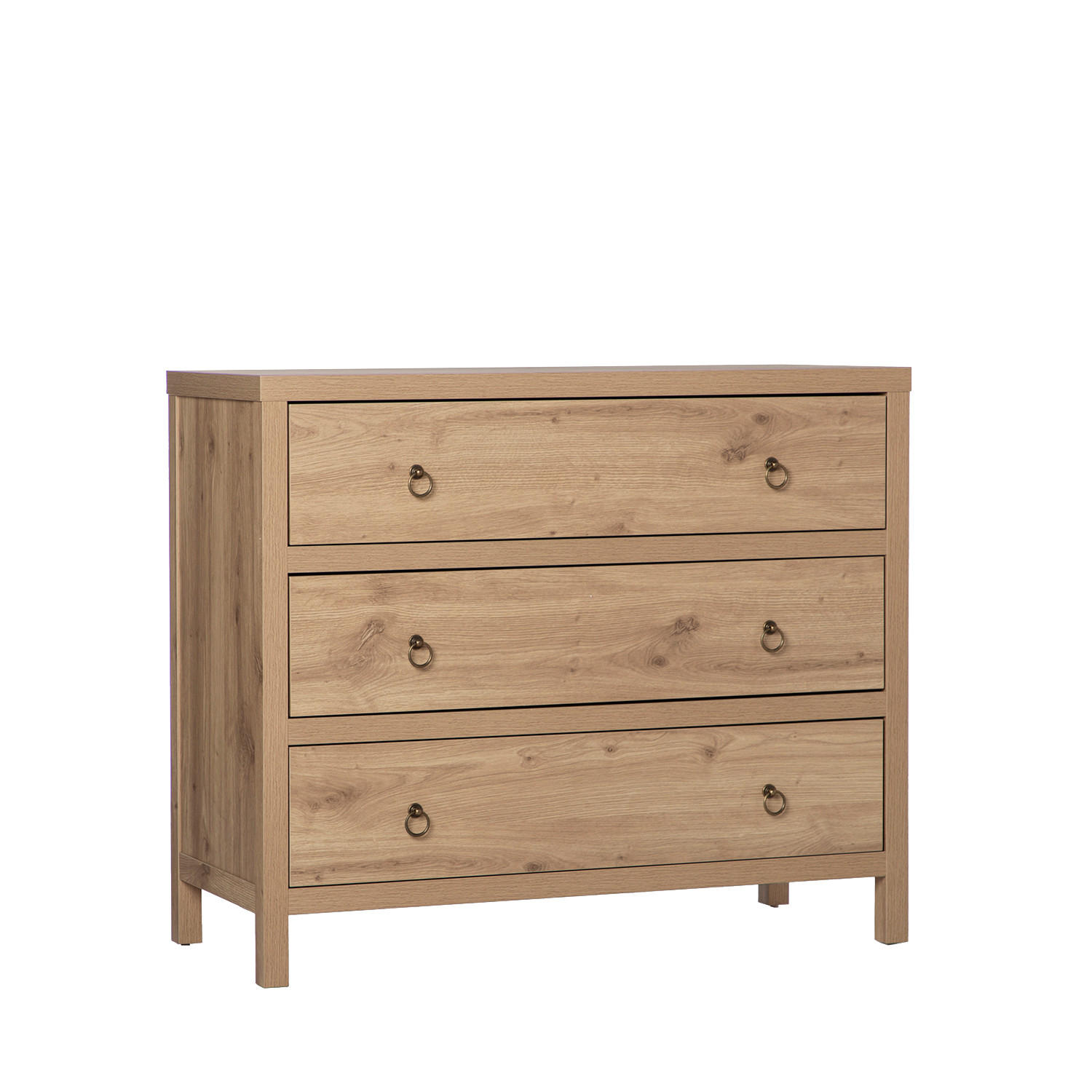 KOMMODE MIT SCHUBLADEN Livorno Natürlich 100 cm x 85 cm - Naturfarben, Holzwerkstoff (100/85/45cm) - Klast Home