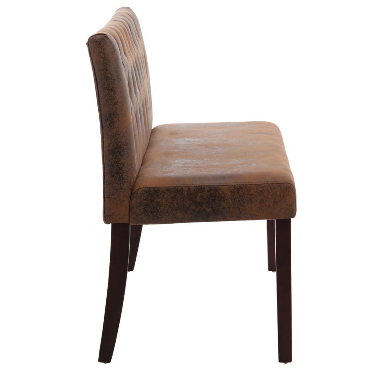 SITZBANK Mauri 148,5 cm Braun Wildleder-Optik - Braun, Textil (148.5/84.5/52cm) - DELUKE