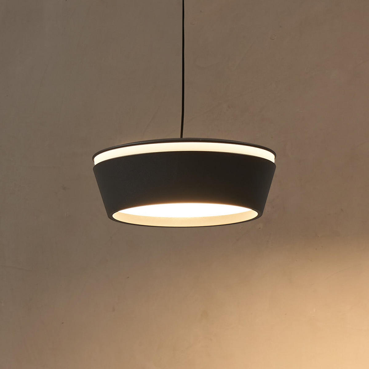 HÄNGELEUCHTE Mavel, Schwarz, 4.6cm - Schwarz, Metall (130/12/4.6cm) - KOSILUM