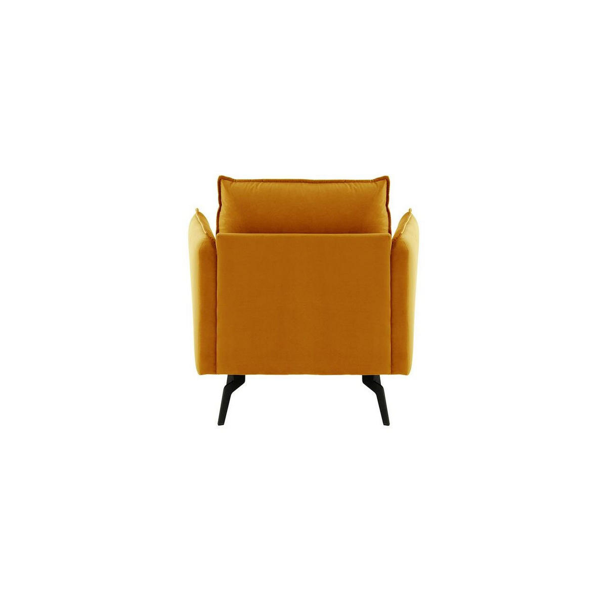 SESSEL Layla-Velluto 8 - Gelb, Holz/Textil (105/95/98cm)